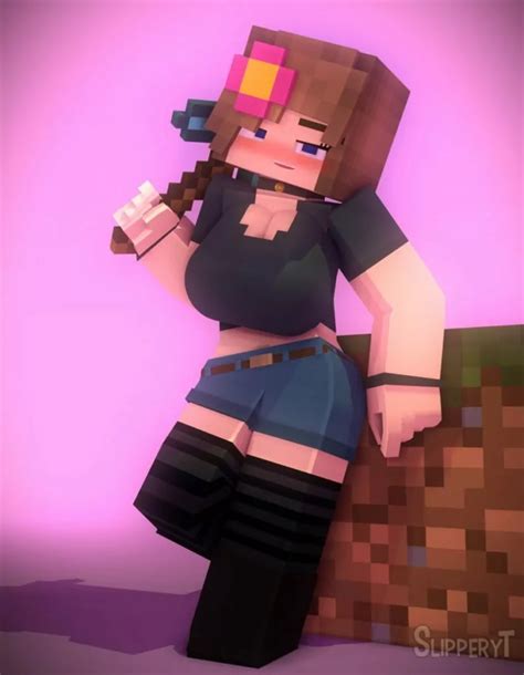 minecraft jenny nude|SlipperyTs Videos